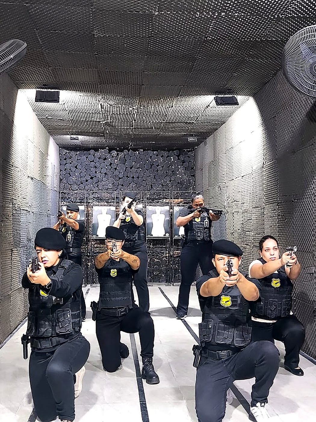 Treino tático no estande